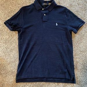 Mens navy polo shirt